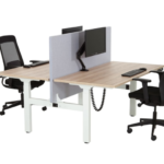 Duo zit-sta bureau slinger, Swing2 - wit