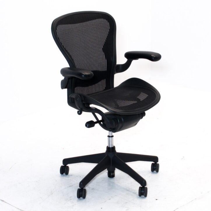 Bureaustoel Herman Miller Aeron B Grijs - Looops Online