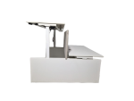 Duo zit-sta bureau elektrisch, Linak Smart met wangpoot, wit 180cm - Afbeelding 3