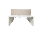 Duo zit-sta bureau elektrisch, Linak Smart met wangpoot, wit 180cm - Afbeelding 2