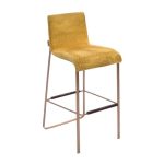 Barkruk Dutchbone Flor, goudgeel
