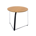 Bijzettafel Thonet rond hout