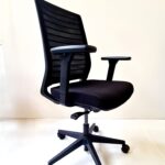 Bureaustoel Erica, mesh rug zwart