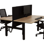 Duo zit-sta bureau slinger, Swing2 - zwart