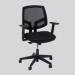 Bureaustoel Hon Volt zwart mesh