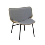 Fauteuil HAY Dapper, hout, grijs