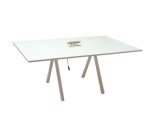 Vergadertafel Vepa V-pax, Wit 180x120cm