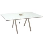 Vergadertafel Vepa V-pax, Wit 180x120cm