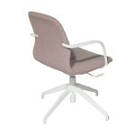 Vergaderstoel, roze-wit - Afbeelding 3
