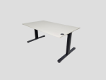Zit-sta bureau elektrisch, Drentea zwart/grijs 140cm wit - Afbeelding 2