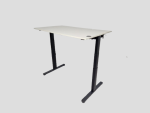 Zit-sta bureau elektrisch, Drentea zwart/grijs 140cm wit - Afbeelding 3