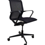 Vergaderstoel Curved Mesh op wielen