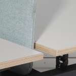 Duo zit-sta bureau elektrisch, zwart 120cm grijs/bruin - Afbeelding 2