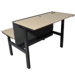 Duo zit-sta bureau Voortman, 160cm eiken