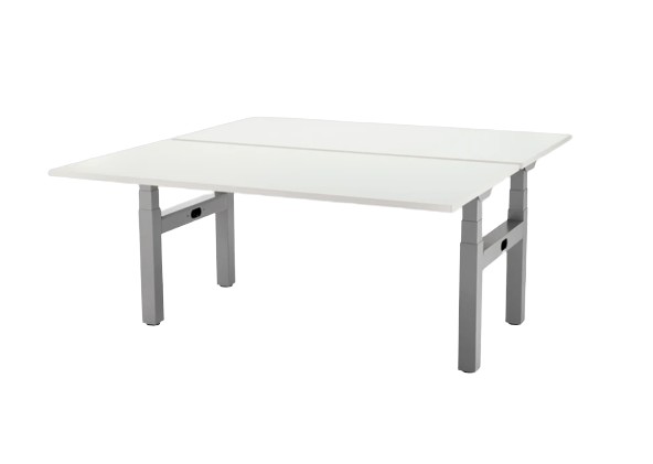 Schermafbeelding_2026-01-29_135906-removebg-preview13585_nobg Duo zit-sta bureau slinger, Vepa Presto zilvergrijs, wit 180cm - Afbeelding 1