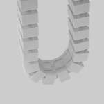 Duo zit-sta bureau elektrisch, Knoll, wit 147,5cm wit - Afbeelding 4