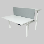 Duo zit-sta bureau elektrisch, Knoll, wit 147,5cm wit