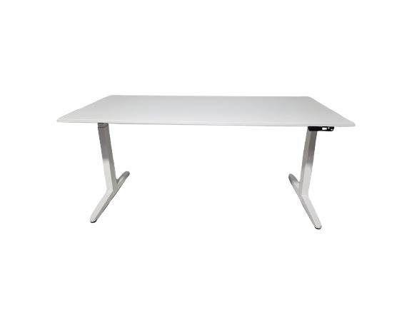 20260212_091558-removebg-preview69981_nobg Zit-sta bureau elektrisch, Ahrend Balance, Wit 160cm Wit - Afbeelding 1