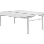 Duo zit-sta bureau elektrisch, Sedus, wit 120cm wit