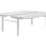 Duo zit-sta bureau elektrisch, Sedus, wit 120cm wit