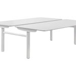 Duo zit-sta bureau elektrisch, Sedus, wit 120cm wit