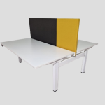 Duo zit-sta bureau elektrisch, Narbutas, wit 160cm