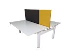 Duo zit-sta bureau elektrisch, Narbutas, wit 160cm