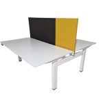 Duo zit-sta bureau elektrisch, Narbutas, wit 160cm