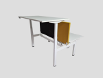 Duo zit-sta bureau elektrisch, Narbutas, wit 160cm - Afbeelding 4