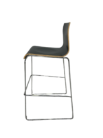 Barkruk Ahrend Zwart Kuip - Afbeelding 3