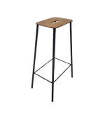 Barkruk Frama Adam, hout/metaal