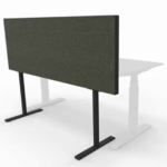 Akoestische bureaudivider T-poot 120x130cm