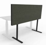 Akoestische bureaudivider T-poot 120x130cm