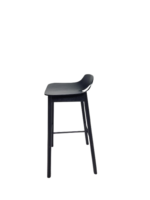 Barkruk Woud Mono Zwart - Afbeelding 3