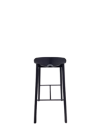 Barkruk Woud Mono Zwart - Afbeelding 4