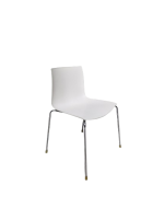 Kantinestoel Arper Catifa 46 4-poots wit