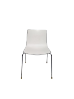 Kantinestoel Arper Catifa 46 4-poots zwart-wit - Afbeelding 2