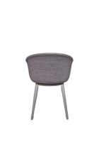 Vergaderstoel Muuto Fiber wood, grijs - Afbeelding 4