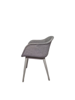Vergaderstoel Muuto Fiber wood, grijs - Afbeelding 3