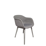 Vergaderstoel Muuto Fiber wood, grijs