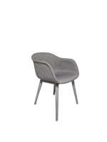 Vergaderstoel Muuto Fiber wood, grijs