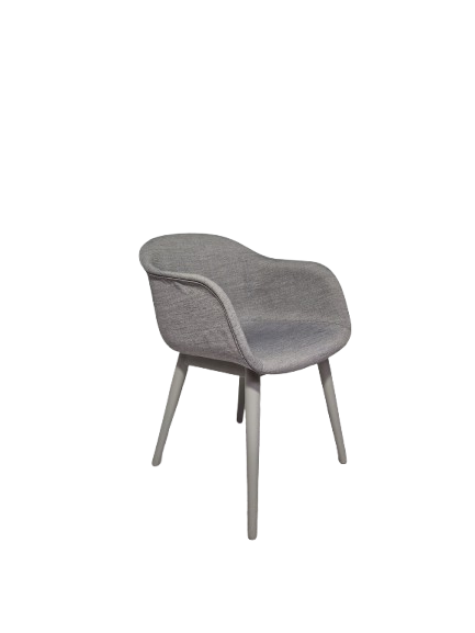 Muuto_Fibre_Wood_Grijs2 Vergaderstoel Muuto Fiber wood, grijs - Afbeelding 1