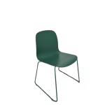Vergaderstoel Muuto Visu Chair Wire Base, groen