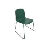 Vergaderstoel Muuto Visu Chair Wire Base, groen