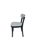 Kantinestoel Vitra Basel, zwart grijs - Afbeelding 3