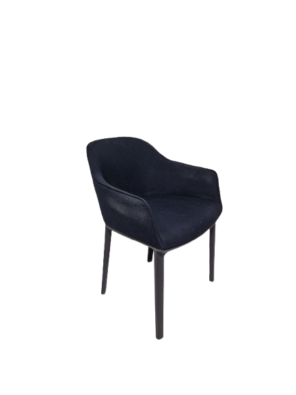 Vitra_Softshell_DBlauw (2) Vergaderstoel Vitra Visasoftshell, donkerblauw - Afbeelding 1