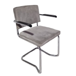 Vergaderstoel Zuiver Ridge Rib, grijs