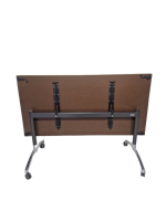 Klaptafel verrijdbaar Steelcase, 160x80cm Scandinavisch eiken - Afbeelding 5