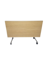 Klaptafel verrijdbaar Steelcase, 160x80cm Scandinavisch eiken - Afbeelding 3