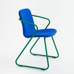Kantinestoel Cobra Adolfo Abejon blauw-groen